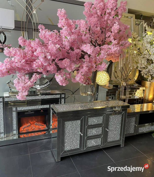 Lustrzana komoda z kryształkami Milion Diamonds Golkowice