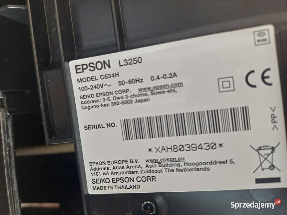 Urządzenie wielofunkcyjne EPSON L3250 EcoTank Lubin