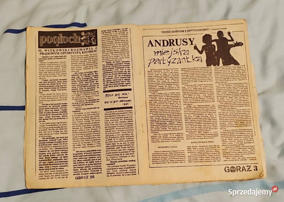 Garaż 56 Sierpień 1991 Fanzine punk oi hardcore Rybnik