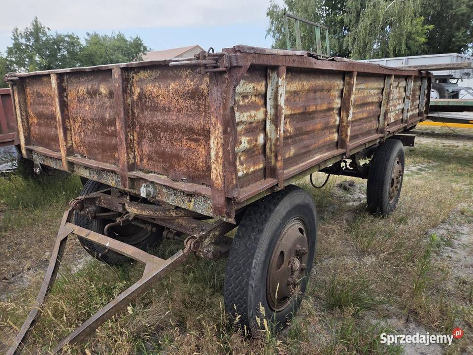 Przyczepa rolnicza Autosan Sanok sztywna D44 35t łódzkie Złoczew