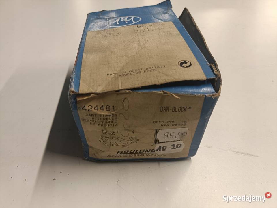 KLOCKI HAMULCOWE Mercedes W460 PRZEDNIE przód osobowe Rudka