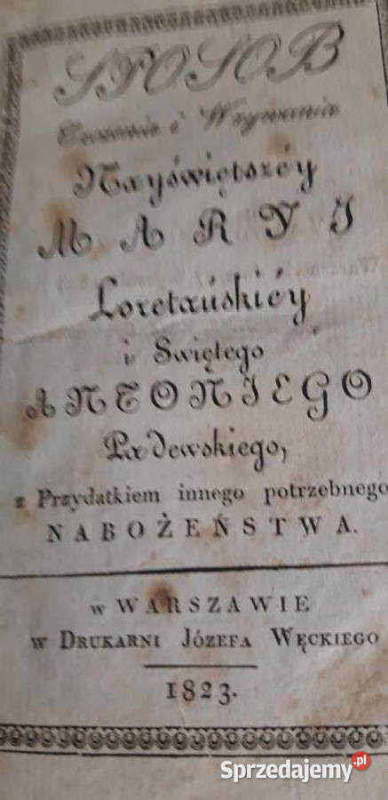 Sposób Czczenia i Wzywania Najśw MARYI Iwno