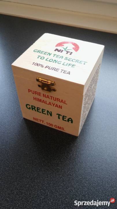 Drewniane pudełko na herbatę Nepal Gdańsk