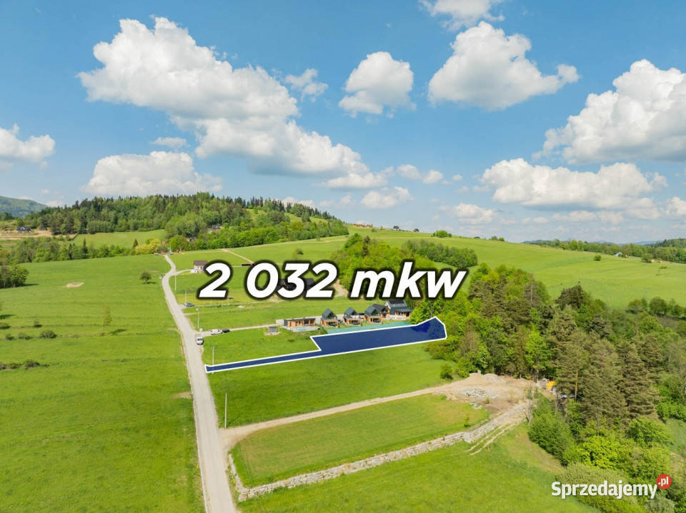 Działka budowlana 2032m2 RABKAZDRÓJ Słone Sprzedaż Rabka-Zdrój sprzedam