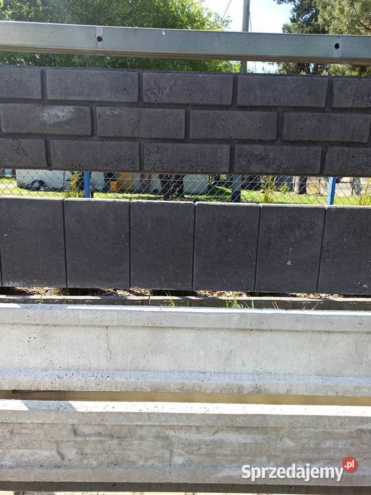 Podmurówka betonowa 250x25x5 szara grafit lubelskie Cyców