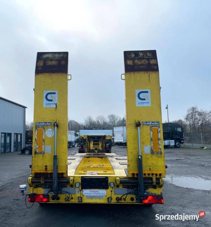 Naczepa do przewozu maszyn Tiefbett 3osie niskopodłogowe Warszawa