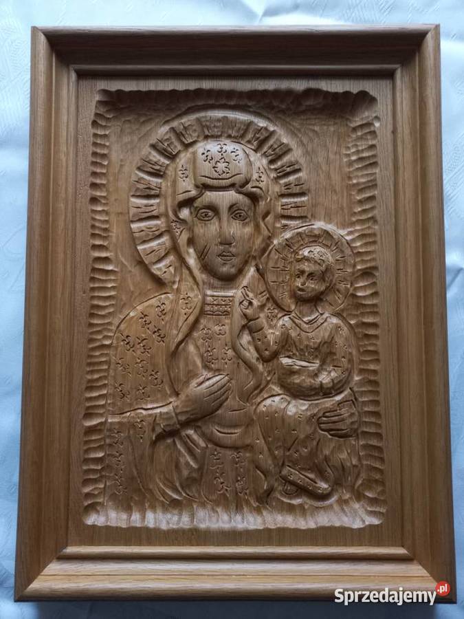 Płaskorzeźby drewniane dąb Krajenka