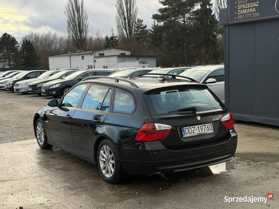 Bmw e91 318i 20 Benzyna LPG 2006r Raty Klima PDC czarny dolnośląskie Wrocław