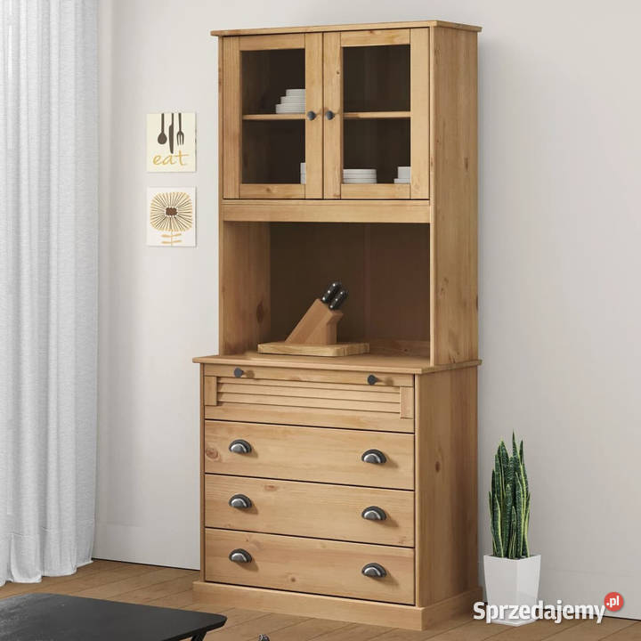Kredens VIGO 80x40x176 lite drewno sosnowe Dom i Ogród Warszawa