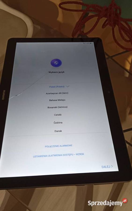 Sprzedam Uszkodzony Tablet Huawei Zablokowany kujawsko-pomorskie Golub-Dobrzyń