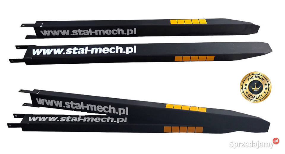 Przedłużki wideł 2600x160x80 5mm S355 J2H Widły Lubanie