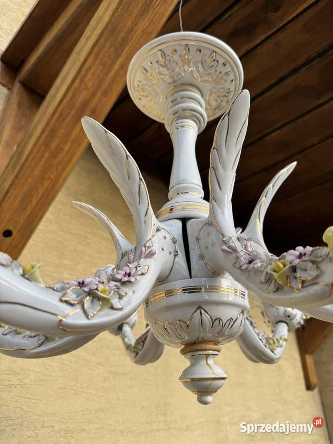 Żyrandol 6 ramienny stylowy lampa wisząca Lampy