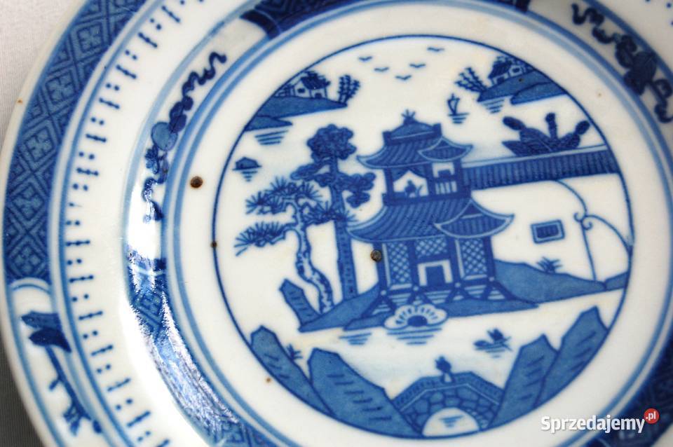 Chiński porcelanowy talerzyk spodek 2 porcelana Filiżanki i spodki sprzedam