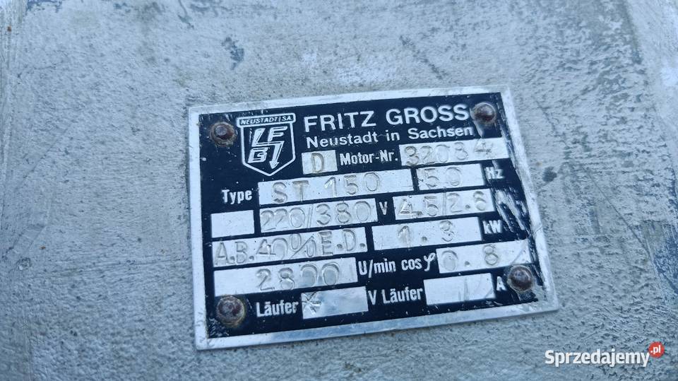 Dłutownica lancuszkowa FRITZ GROSS ST 150 zachodniopomorskie Stargard