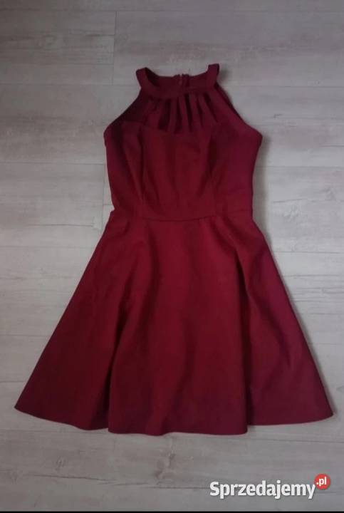Sukienka w kolorze bordowym Moda i Styl Kielce