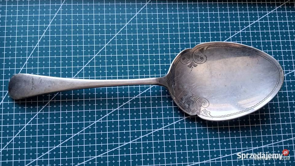 Łyżka do serwowania posrebrzana vintage GHH Modelarstwo Kolekcje małopolskie Kraków
