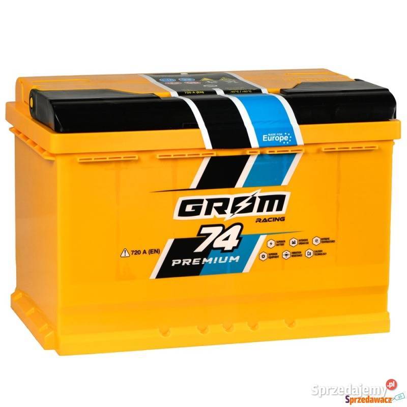 Akumulator Grom Racing 74Ah 720A Suwałki