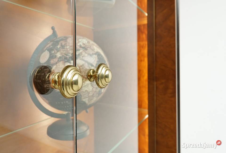 Zabytkowa podświetlana witryna art deco Meble Jerka