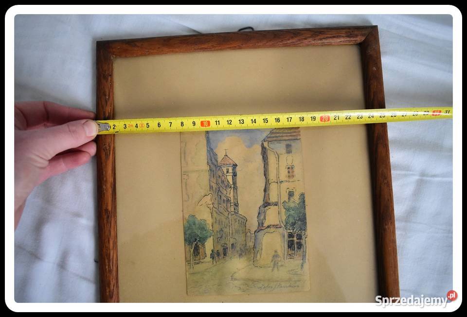 Zofia Stankiewicz obraz Ulica Piwna Płock sprzedam