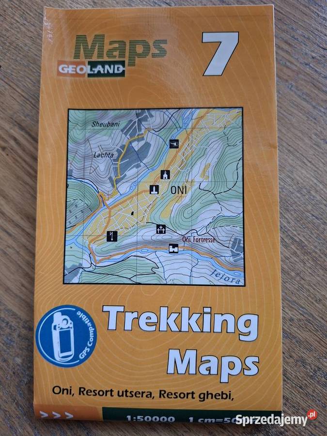 GruzjaTrekking Maps 15000 Oni Resort utsera miękka Mapy i przewodniki Kraków