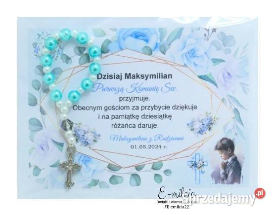 Podziękowania Gości I Komunia Św Chrzest Św Zielona Góra sprzedam