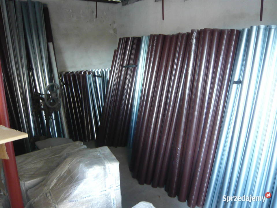 rynna z blachy powlekanej kolor brązowy RAL 8017 Oleśnica