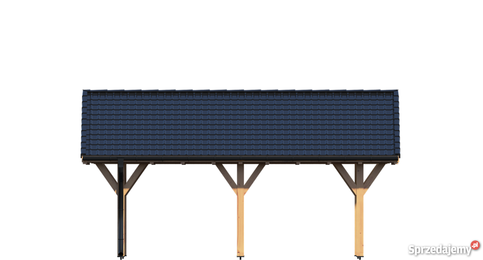 DREWNIANA DWUSTANOWISKOWA WIATA GARAŻOWA TEXAS Mrągowo