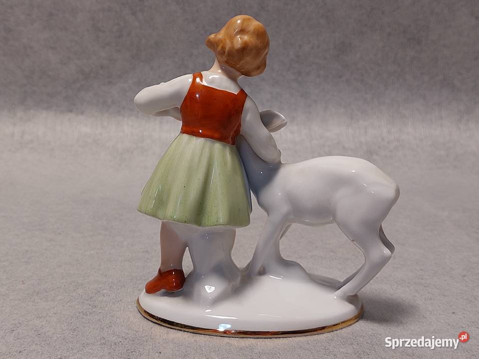 Gerlod TETTAU Porcelanowa Figura Dziewczynka z