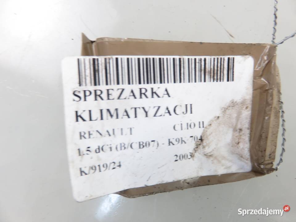 KOMPRESOR KLIMATYZACJI RENAULT CLIO II 15 dCi małopolskie