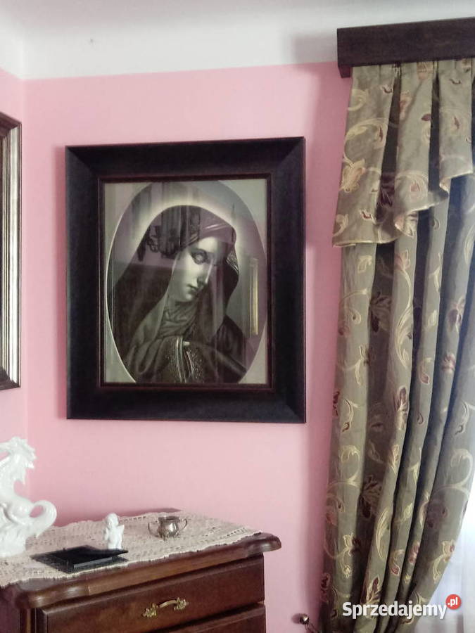 obraz oleodruk antyk Matka Boska czarna mazowieckie Piotrówek