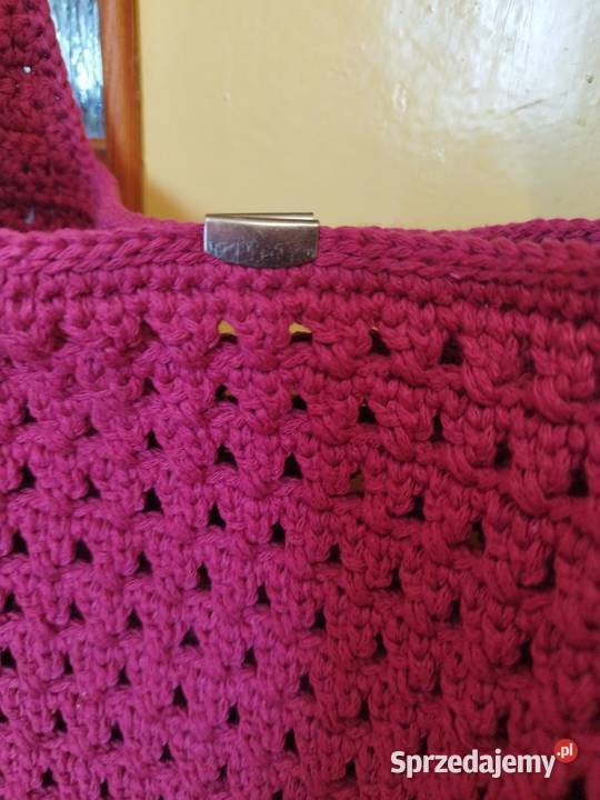 Duża ażurowa torba na ramię crochet ręcznie Piotrków Trybunalski