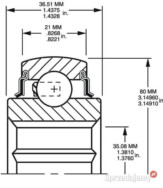 Łożysko kulkowe W208KRRB6 Kamionna