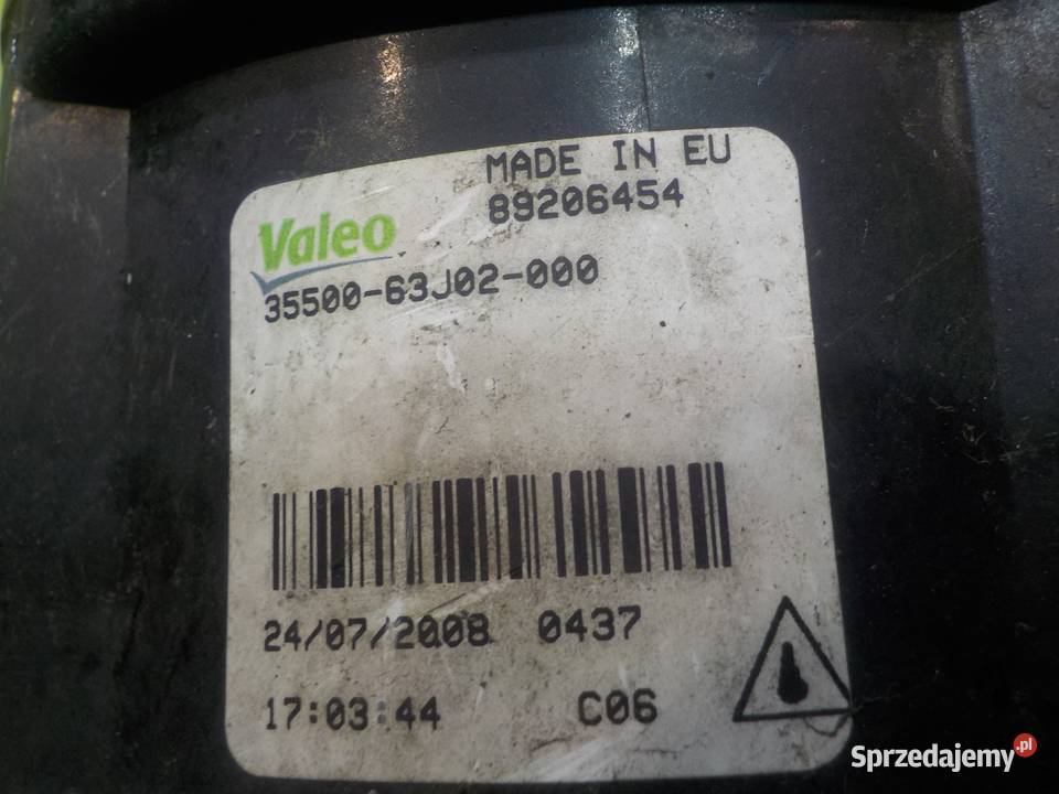 OPEL AGILA B II 08r 5D halogen lewy 89206454