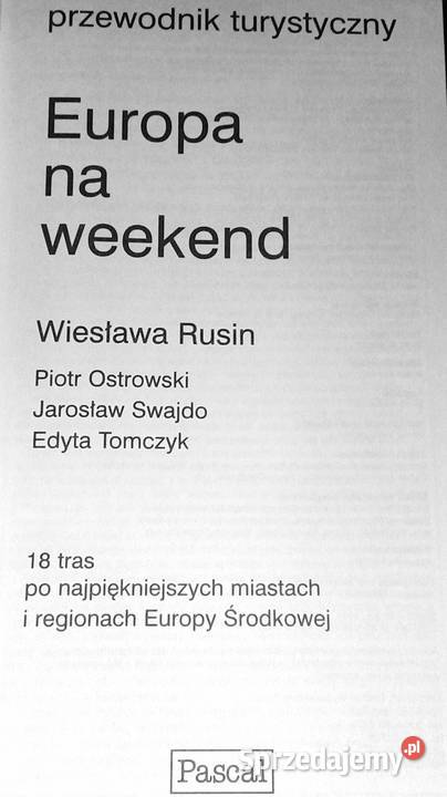 Europa na weekend Przewodnik turystyczny Rok wydania 2002 lubelskie Chełm