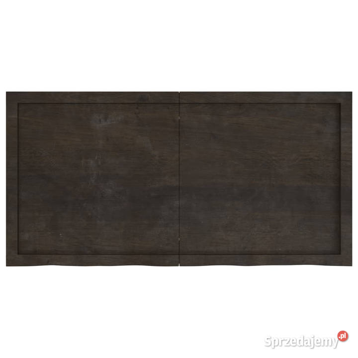 Blat stołu ciemnobrązowy 120x60x26 lite drewno Blaty mazowieckie Warszawa