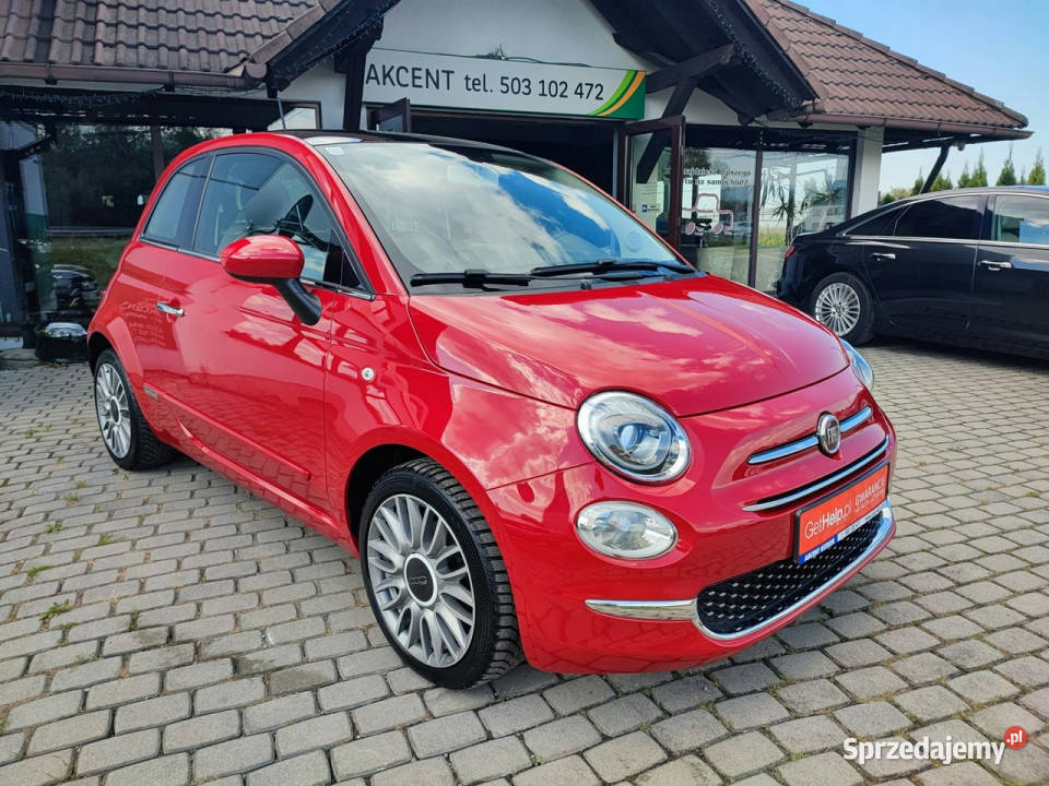 Fiat 500 12 8V Lounge 55 t pełny serwis I 2007 śląskie