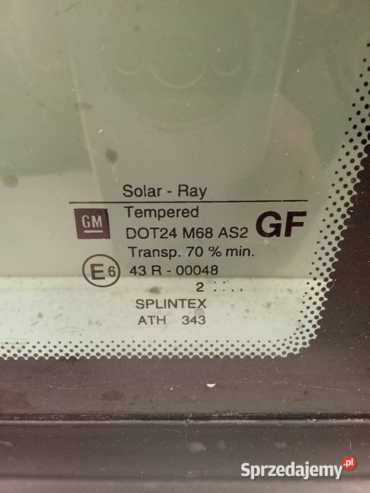 Szyba Boczna Prawa Tylna Opel Omega 96 Oryginał