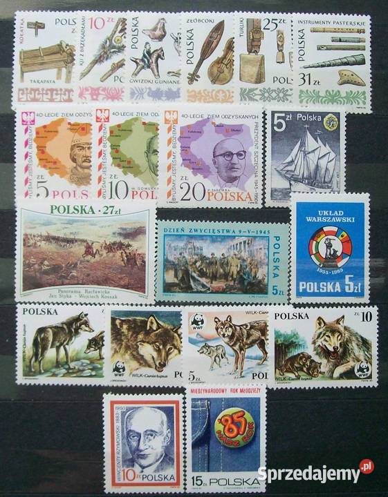 Znaczki polskie 1985 II kwartał Leźnica Wielka