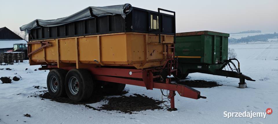 Przyczepa tandem skorupa 12t Richard Western Przyczepy rolnicze Kijany sprzedam