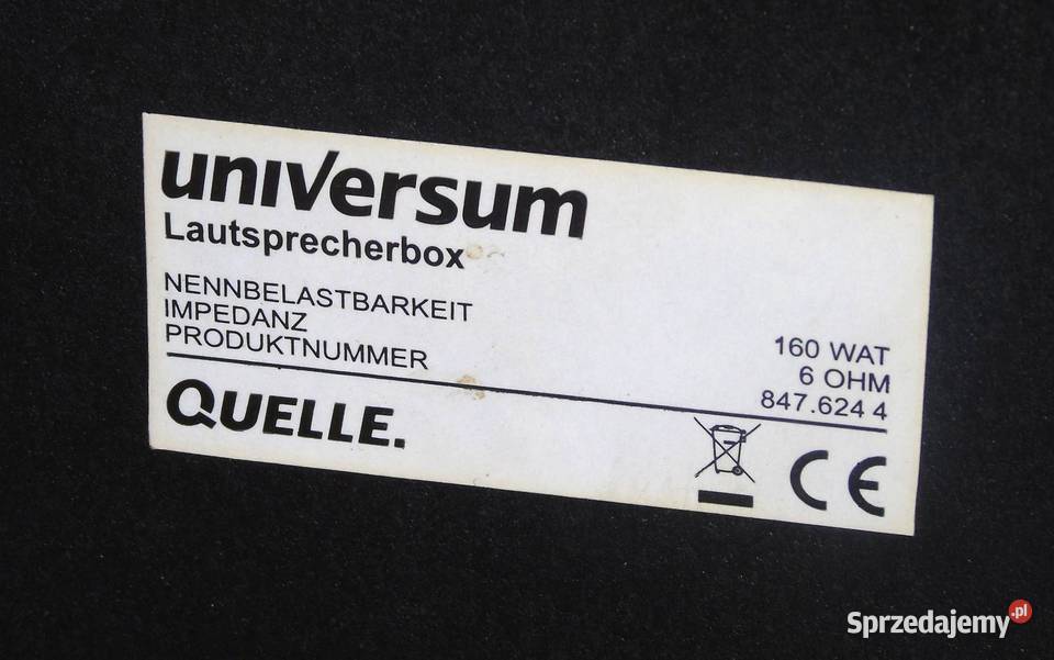 Kolumny Universum sprawne 2x 160 wat DOSTAWA Elektronika Jasło