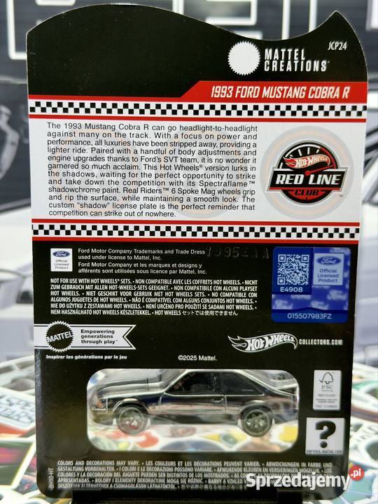 Hot Wheels RLC 1993 Ford Mustang Cobra R BOX 23 Wrocław
