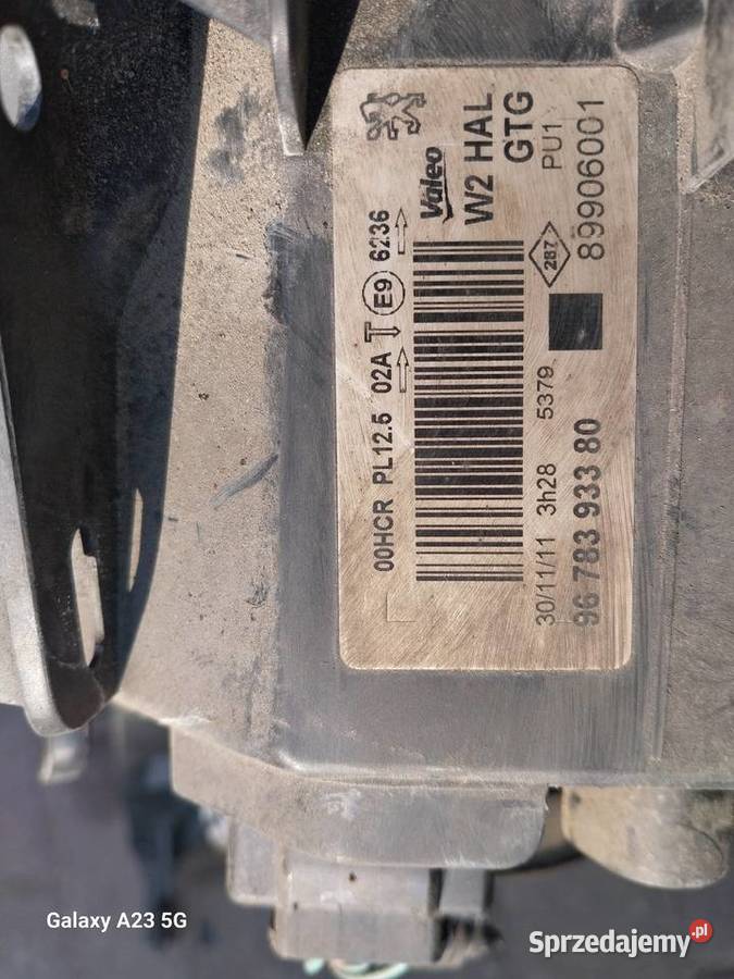 lampa lewa przednia Peugeot 508 lewy przód