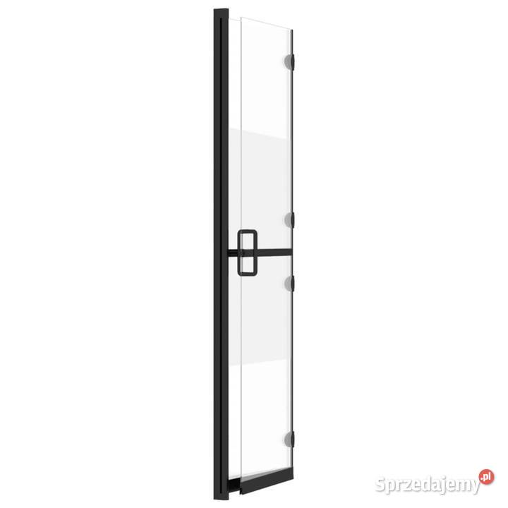 vidaXL Składana ścianka prysznicowa pół mrożone