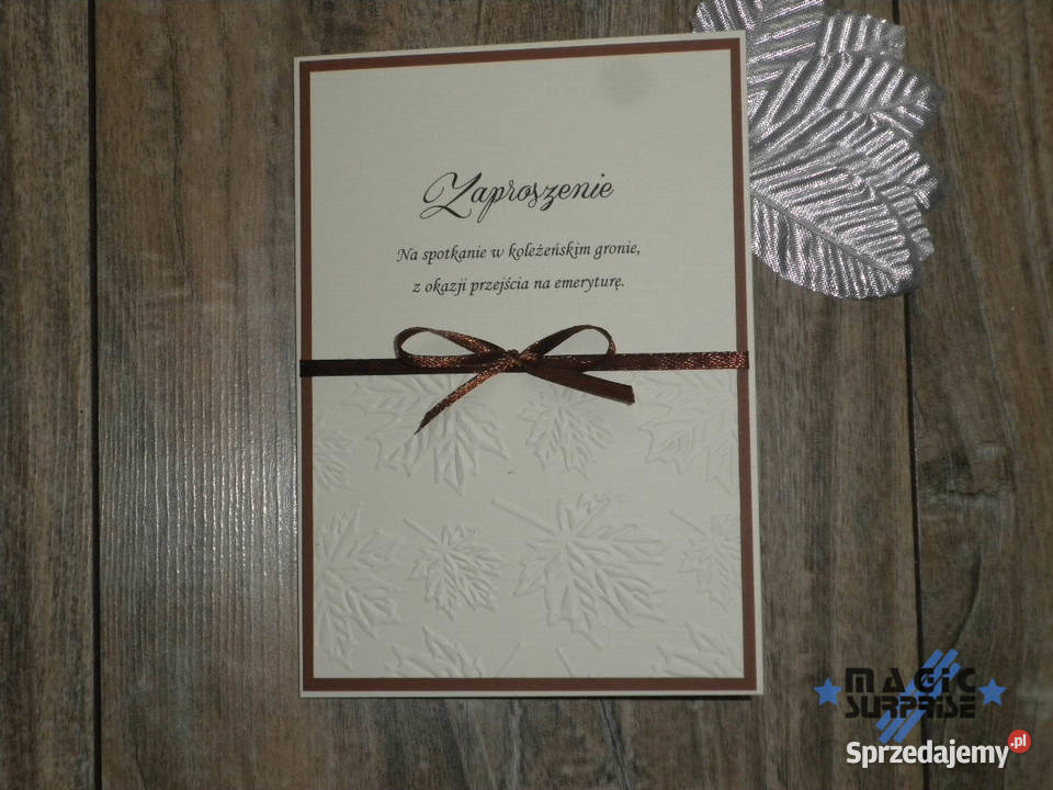 Zaproszenia z tyt odejścia na emeryturę Konin