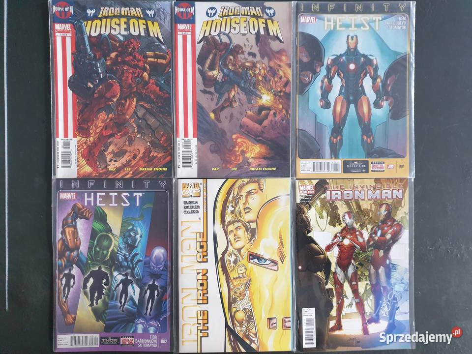 Iron Man zestaw 46 oryginalnych komiksów Marvel Gdynia sprzedam