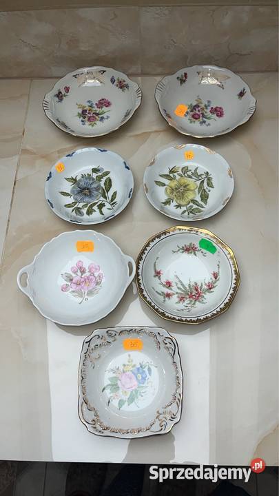2 porcelanowe miseczki Ręcznie malowane pomorskie Gdańsk