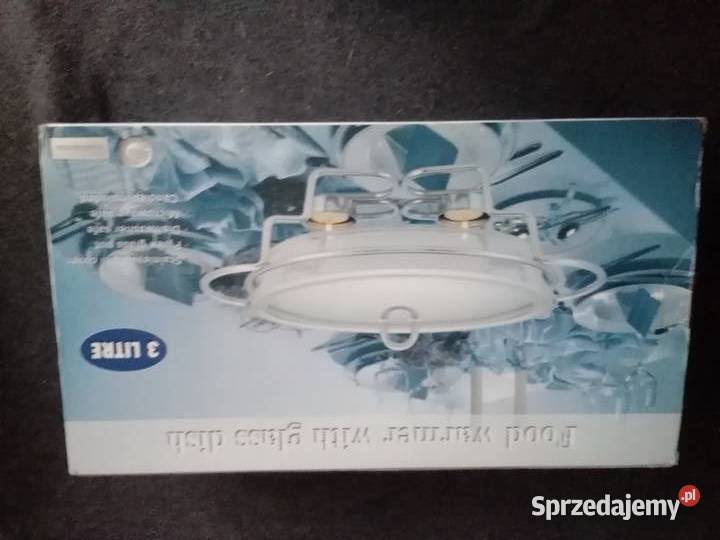 Naczynie żaroodporne z podgrzewaczem przezroczysty Łódź sprzedam