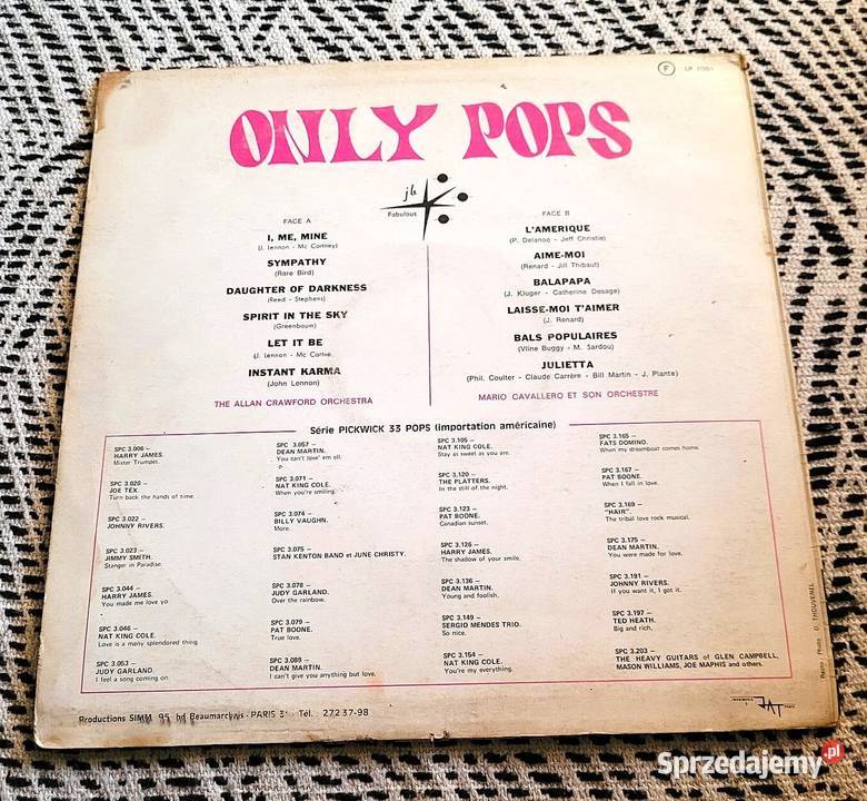 Only Pops Crawford płyta winylowa z lat 70 tych Chełmno