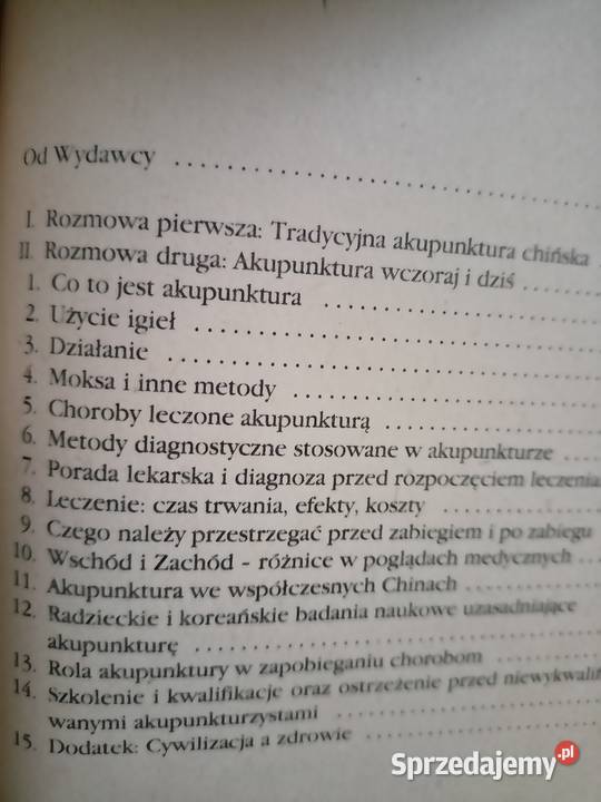 Rozmowy o akupunkturze książki Warszawa Bródno Rok wydania 1996 Książki naukowe i popularnonaukowe sprzedam