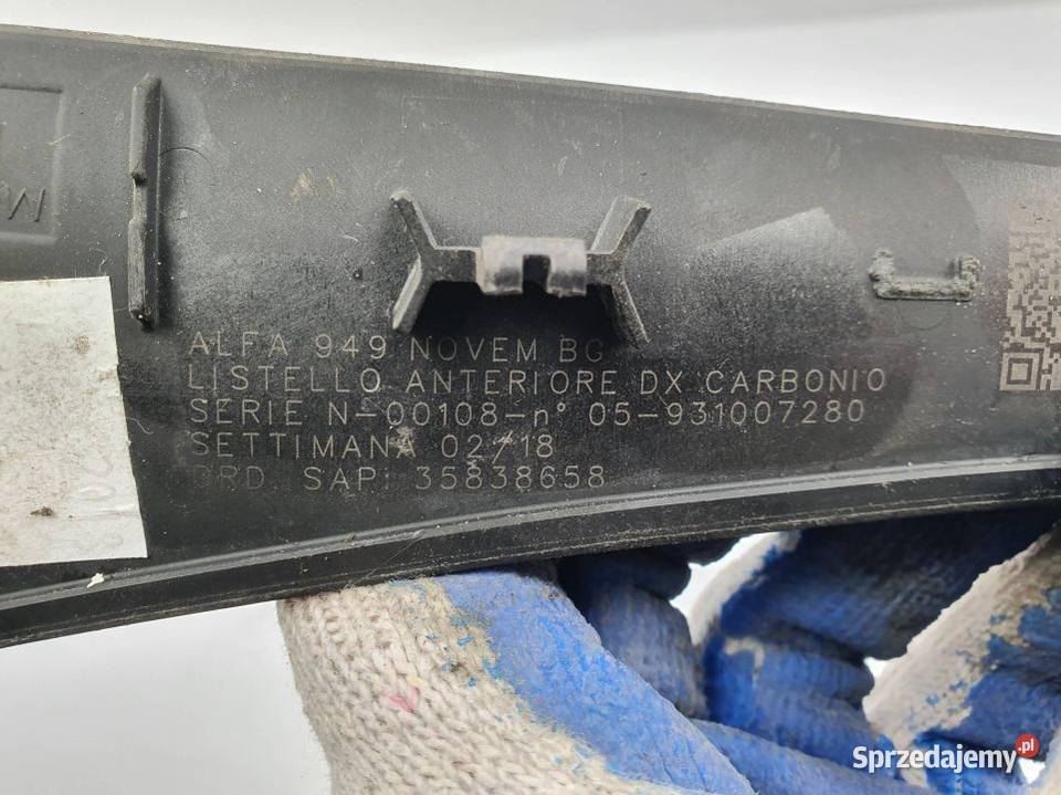 DEKOR LISTWA ALFA ROMEO STELVIO QUADRIFOGLIO Pozostałe Lipno